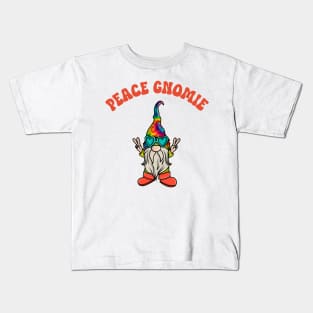 Hippie Peace Gnomie Kids T-Shirt